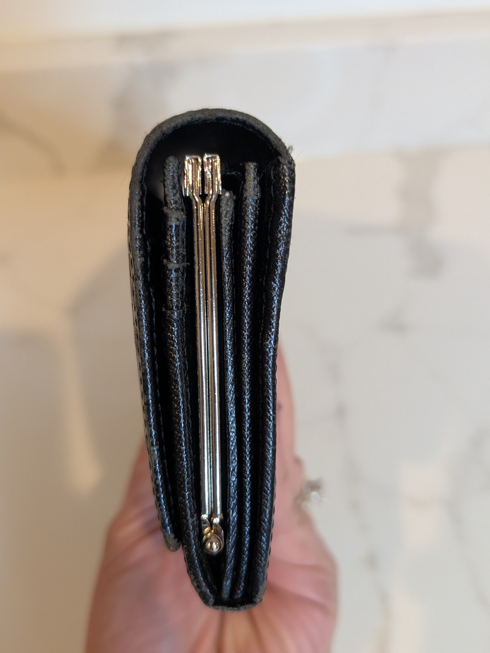 Burberry Black Leather Continental Wallet - Picture 6 of 10